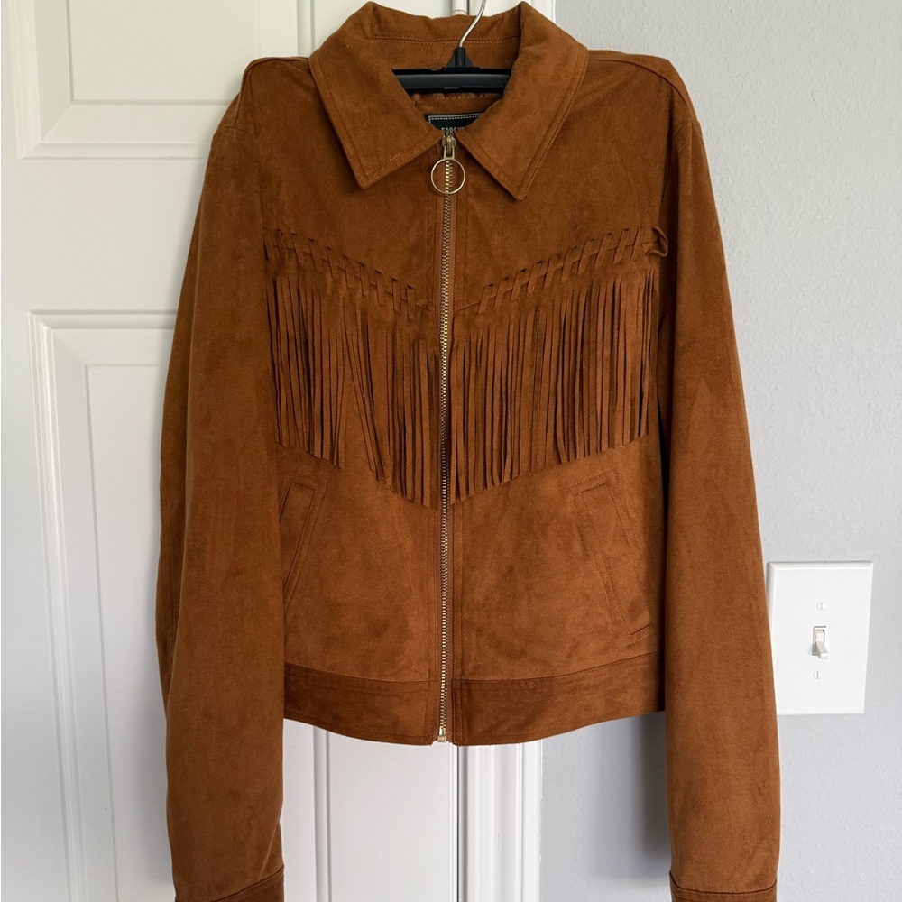 NEW Fringe suede jacket